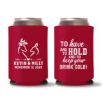 35. Wedding Koozies - Red
