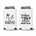 35. Wedding Koozies - White