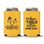 35. Wedding Koozies - Yellow