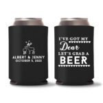 40-Custom-Wedding-Koozies-Black