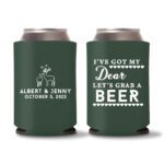 40-Custom-Wedding-Koozies-Green