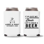 40-Custom-Wedding-Koozies-White