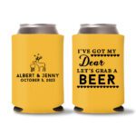 40-Custom-Wedding-Koozies-Yellow