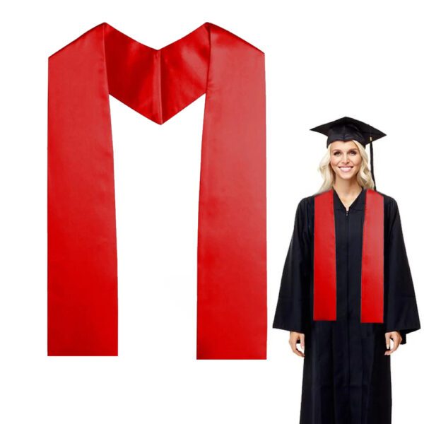 Custom Graduation Stoles - Plain End - Hover