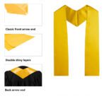 Custom Graduation Stoles - Plain End - info