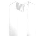 Custom Graduation Stoles - Plain End - white