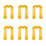 Custom Graduation Stoles - Plain End - yellows