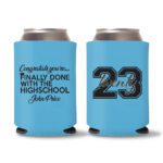 Graduation Koozies D14 - Cyan