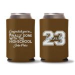 Graduation Koozies D14 - Dark Brown