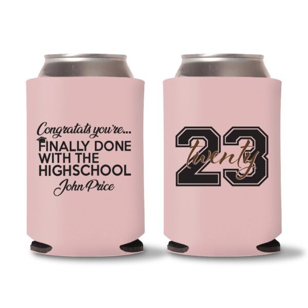 Graduation Koozies D14 - baby Pink