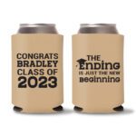 Graduation Koozies D15 - Light Brown
