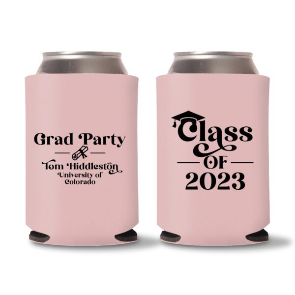 Graduation Koozies D16 - baby pink