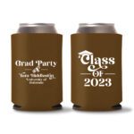 Graduation Koozies D16 - dark Brown