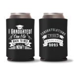 Graduation Koozies D17 - black