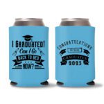 Graduation Koozies D17 - cyan