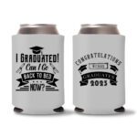 Graduation Koozies D17 - gray