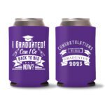 Graduation Koozies D17 - purple