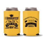 Graduation Koozies D17 - yellow