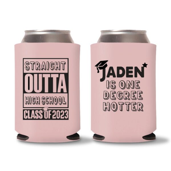 Graduation Koozies D18 - Baby Pink