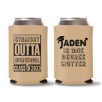 Graduation Koozies D18 - Light Brown