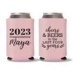 Graduation Koozies D20 - Baby Pink