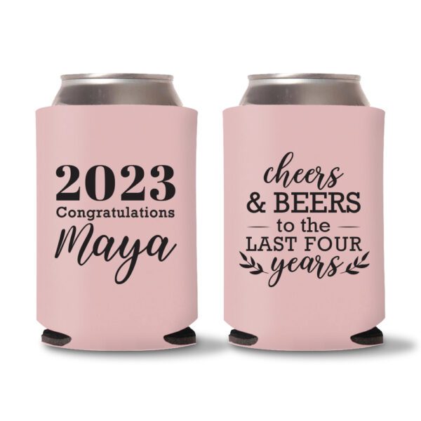 Graduation Koozies D20 - Baby Pink