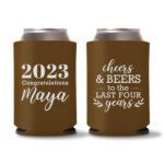 Graduation Koozies D20 - Dark Brown