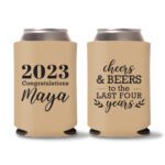 Graduation Koozies D20 - Light Brown