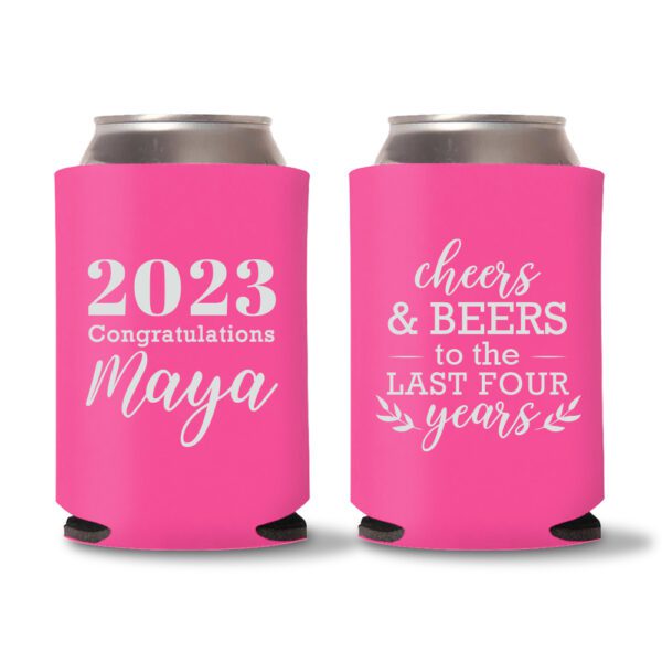 Graduation Koozies D20 - Pink