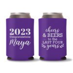 Graduation Koozies D20 - Purple
