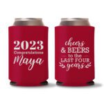 Graduation Koozies D20 - Red