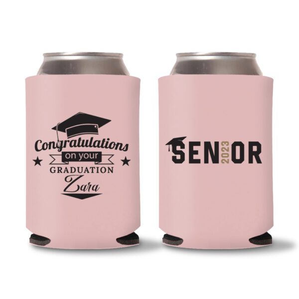 Graduation Koozies D22 - Baby Pink