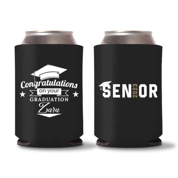 Graduation Koozies D22 - Black