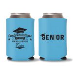 Graduation Koozies D22 - Cyan