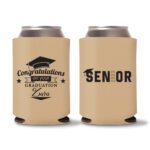 Graduation Koozies D22 - Light Brown