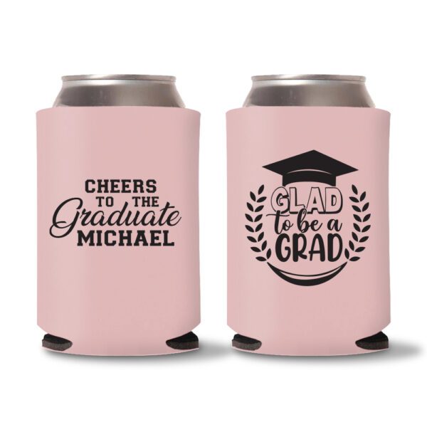 Graduation Koozies D24 - Baby Pink