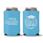 Graduation Koozies D24 - Cyan