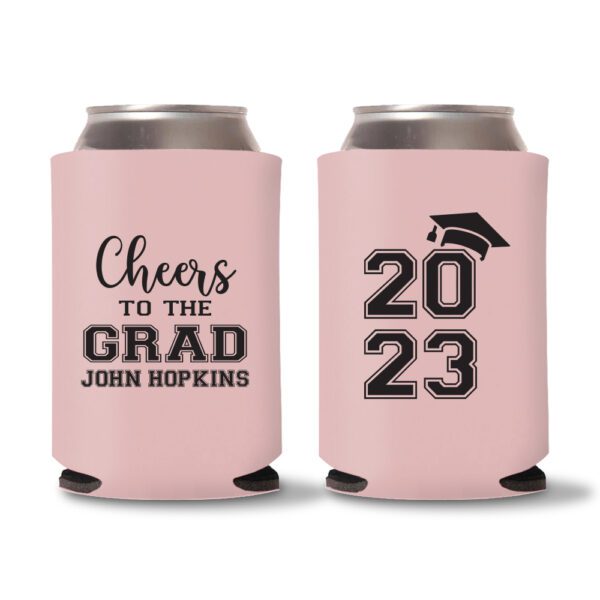 Graduation Koozies D25 - Baby Pink