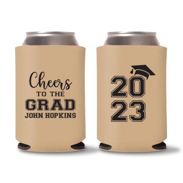 Graduation Koozies D25 - Light Brown