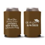 Graduation Koozies D26 - Dark Brown