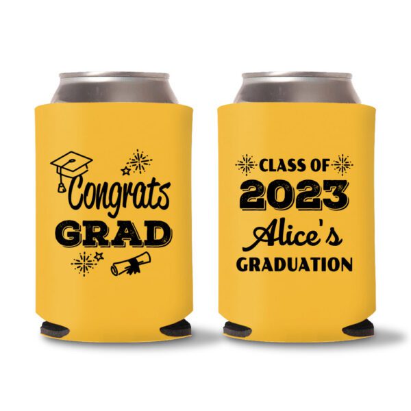 Graduation Koozies D27 - Yellow