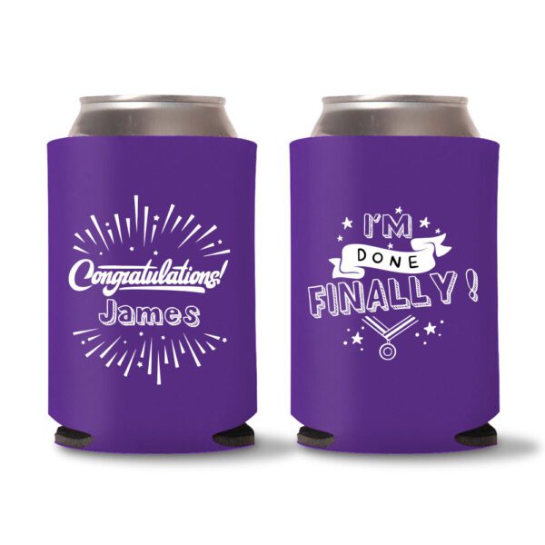 Graduation Koozies D28 - Purple