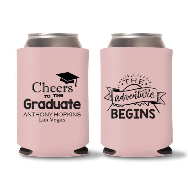 Graduation Koozies D29 - Baby Pink