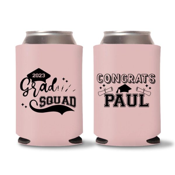 Graduation Koozies D30 - Baby Pink