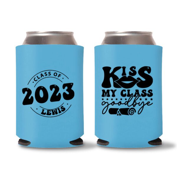 Graduation Koozies D32 - Cyan