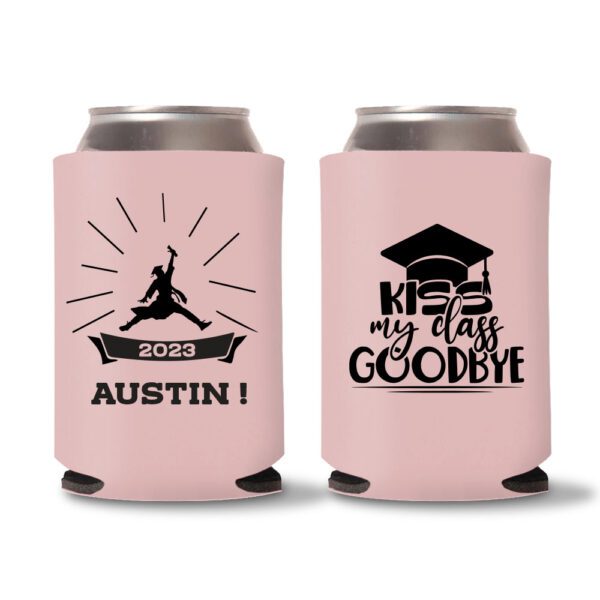 Graduation Koozies D33 - Baby Pink