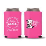 14. Baby Shower Koozie Custom - Pink