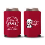 14. Baby Shower Koozie Custom - Red