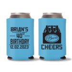15. Cyan - Custom Birthday Koozie Favors
