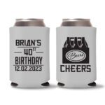 15. Gray - Custom Birthday Koozie Favors